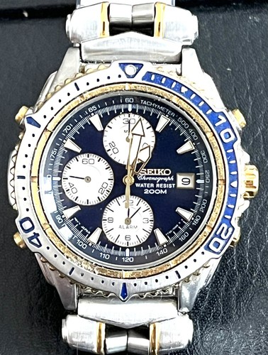 Montre chronographe seiko - chronographe,