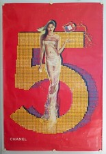 Affiche Parfum CHANEL N° 5 Estella WARREN- Jean-Paul GOUDE 2000