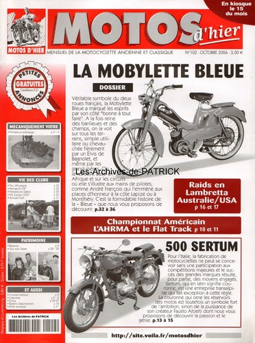 Motos hier 102 - 102, av