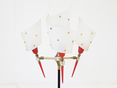 Lampadaire tripode vintage - lampadaire,