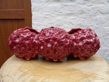 ANCIENNE JARDINIERE FLEURIE ROUGE LILLE FIVE N° 4709