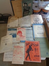 Lot de partitions de musique anciennes