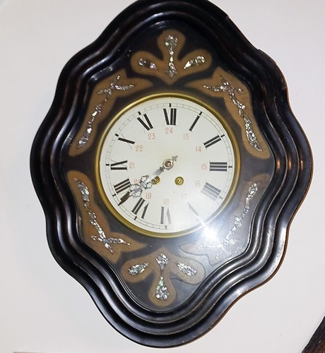 Horloge oeil boeuf avec - horloge, de