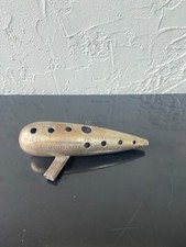 Instrument Ocarina 5 Flute Metal Vintage Breveté S.G.D.C 