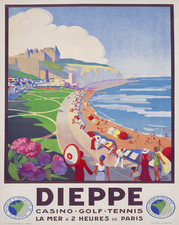 Affiche de voyage Dieppe art