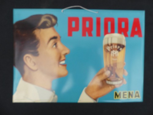 Ancienne plaque biere priora - biere, priora"