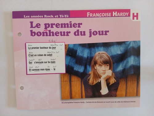 Carte fiche francoise hardy - carte,