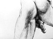 Encre et stylo noir et blanc