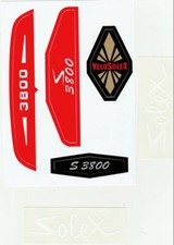 Pochette 6x Autocollant solex