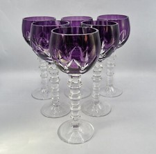 Service de six verres à vin