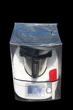 HOUSSE DE PROTECTION THERMOMIX TM5-TM6 Avec Varoma Transparente biais bleu mari