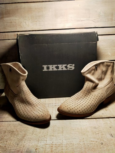 Bottines ikks daim clouté - bottines,