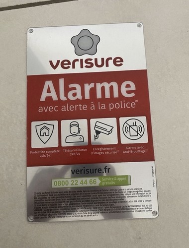 Plaque dissuasive alarme - 🚨,