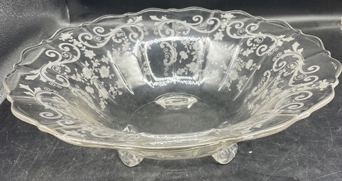 Cambridge glass etched - glass,