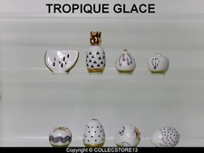 SERIE COMPLETE DE FEVES TROPIQUE GLACE BLANC ET OR   2024