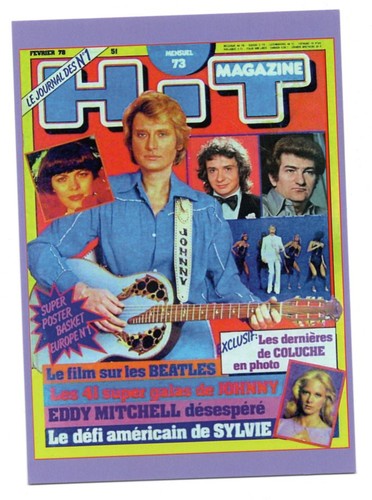 Johnny hallyday carte postale - johnny,