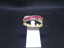 Bague Or jaune 750/ème  de 3g, rubis   / Bijoux d'occasion