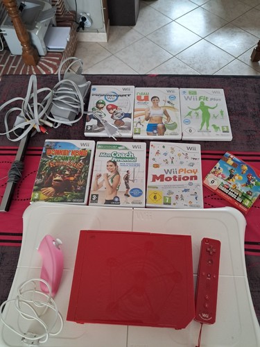 Console nintendo wii rouge - wii,