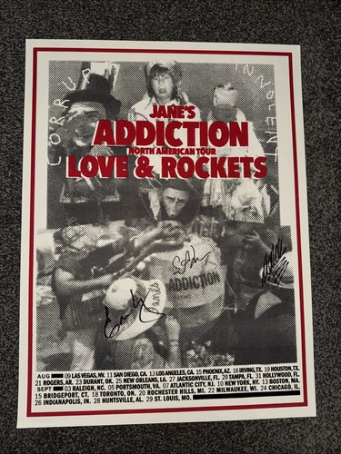 Jane addiction autographed - addiction,