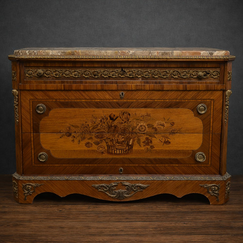 Commode marquetée napoléon - marquetée,