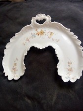 Plateau, support pour ancien service à liqueur en porcelaine 