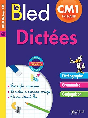 Cahier bled dictées cm1 - cahier,