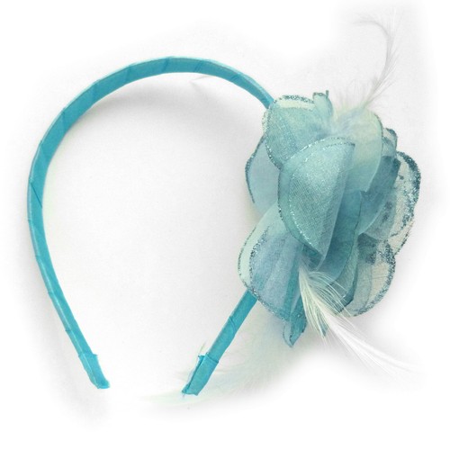Serre tête ruban satin - serre-tête, fleurs
