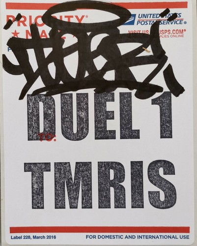 Duel ris sticker graffiti - sticker,