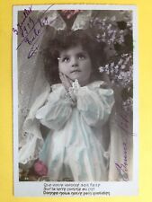 CPA Fantaisie Jeune FILLE Young Lady PRIERE PRAY par Eulalie à Berthe ROUSTANG