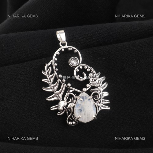 Pendentif couronne pierres - pendentif,