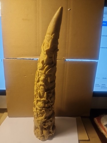 Corne résine sculptée - résine,
