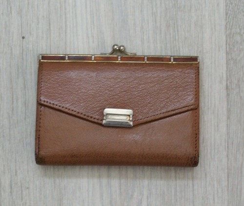 Ancien porte monnaie cuir voir - ancien,