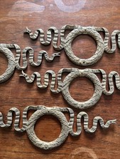 Lot de Quincaillerie Décoratifs Ameublement Nœud & Ruban Bronze XIX Eme  Q3