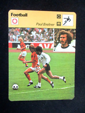 SPORTSCASTER FICHE CHAMPION FOOTBALL BREITNER GERMANY DEUTSCHLAND WORLD CUP 1974
