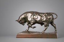 Antoine-Louis BARYE (1795-1875) Taureau debout (seconde version) Bronze