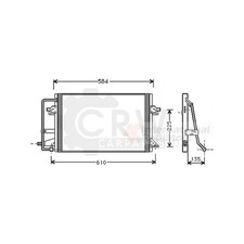 Condensateur Climatisation Condenseur à Air Ford Escort VII Berline All Anguille