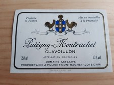 étiquette vin Puligny
