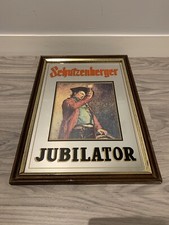 TRÈS RARE ANCIEN MIROIR DE BAR BIERE SCHUTZENBERGER NAVIGATOR