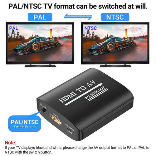 Adaptateur hdmi rca - rca, 1080p