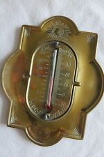 Ancien  Thermomètre Mural en Laiton