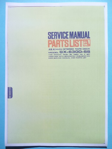 Service manuel instructions - service, d'instructions