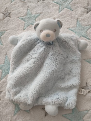 Doudou plat ours kaloo bleu