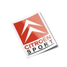 PACK x5 AUTOCOLLANTS STICKERS CITROEN SPORT VINTAGE vinyle voiture (6 x 9 cm)