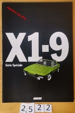 FIAT X1-9 Série Spéciale Prospectus 16 pages Fr 1976? Bertone