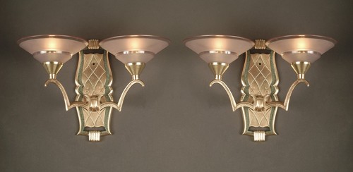 Paire appliques doubles art - paire,