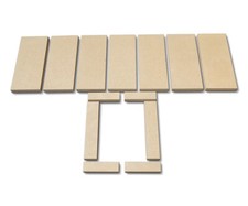 Habillage de foyer pour poêles à cheminée UNI-1064 de Techfire plaques kit