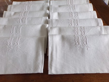 12 Serviettes de Table en  Lin