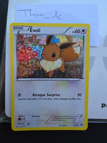 Carte pokémon evoli 12 - pokémon,