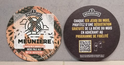Sous bock bière brasseurs - 3,