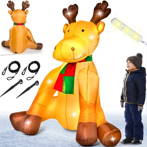 Renne père noël gonflable - de,